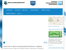 Tablet Screenshot of gotalorensbergbilskola.se